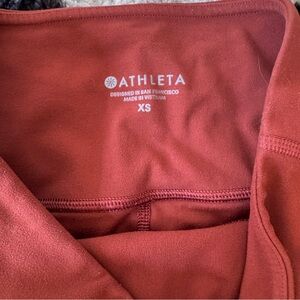 Athleta powervita 7/8 Tights in Deep Rust XS